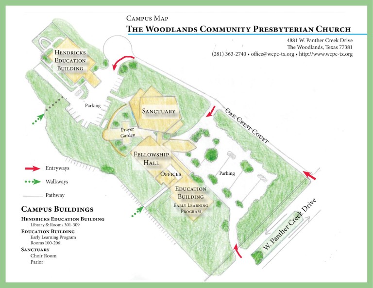 Map & Directions - Woodlands Community Presbyterian Church