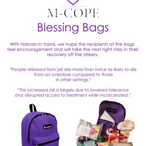 MCOPE: Blessing Bags with Narcan and toiletries for people leaving incarceration